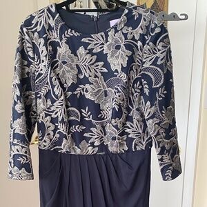 JS Collections Navy Blue dressy gown